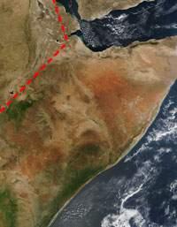 一百万年后，非洲之角将裂变成一个新大陆——东非洲
